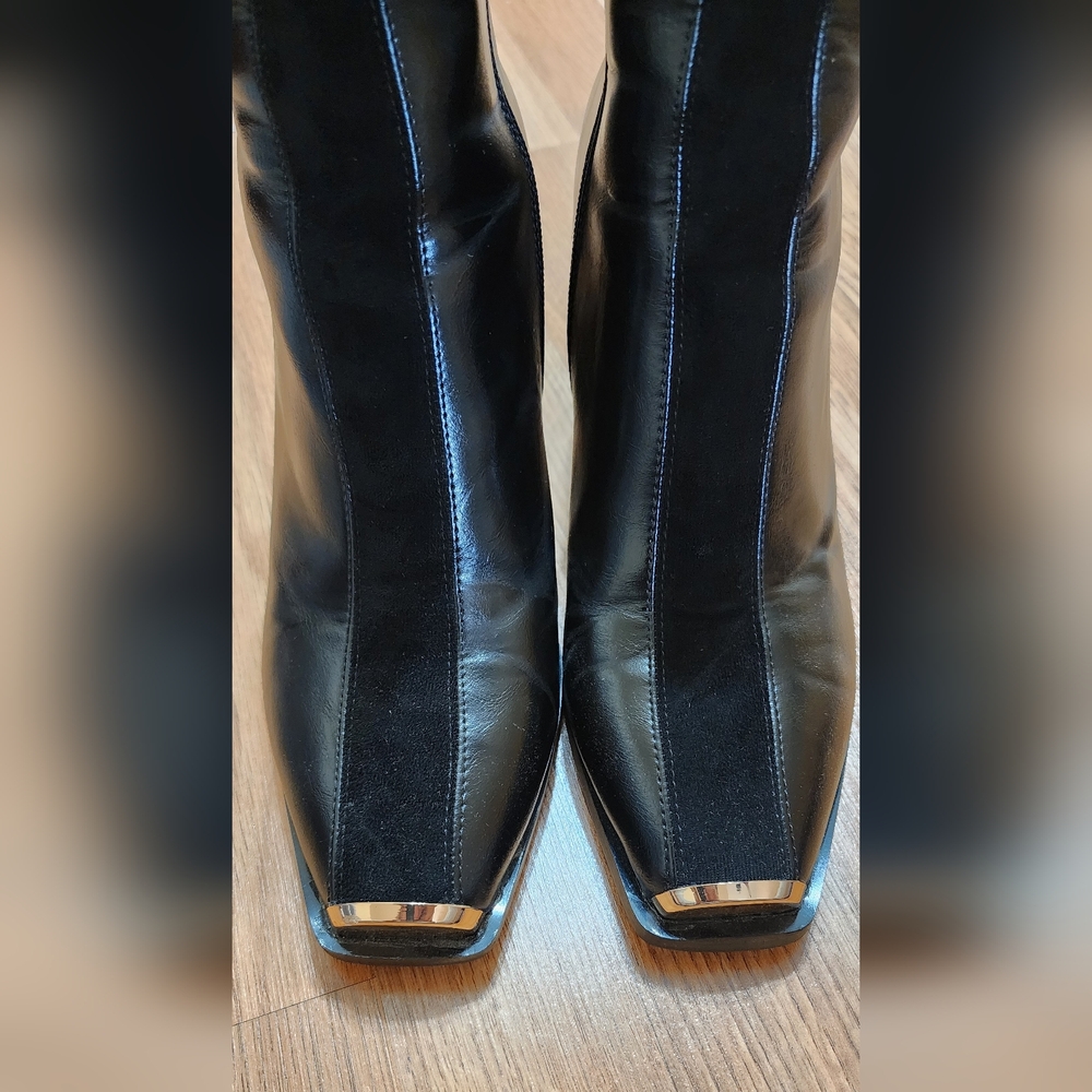 Ninety Union Black and Suede Boot - Picture 2 of 10
